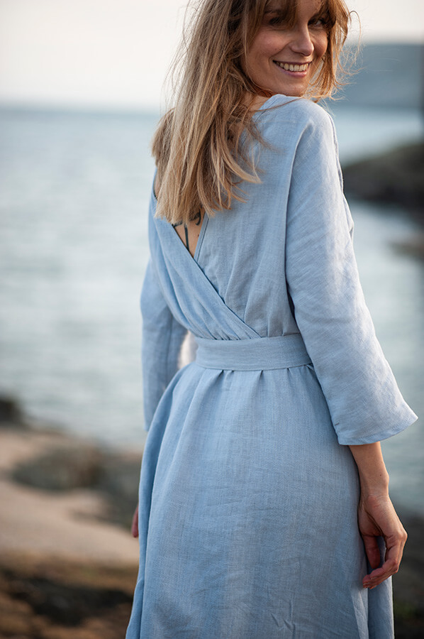 linen vacation dress